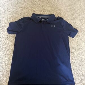 Boys Under Armour Dark Blue Polo Shirt